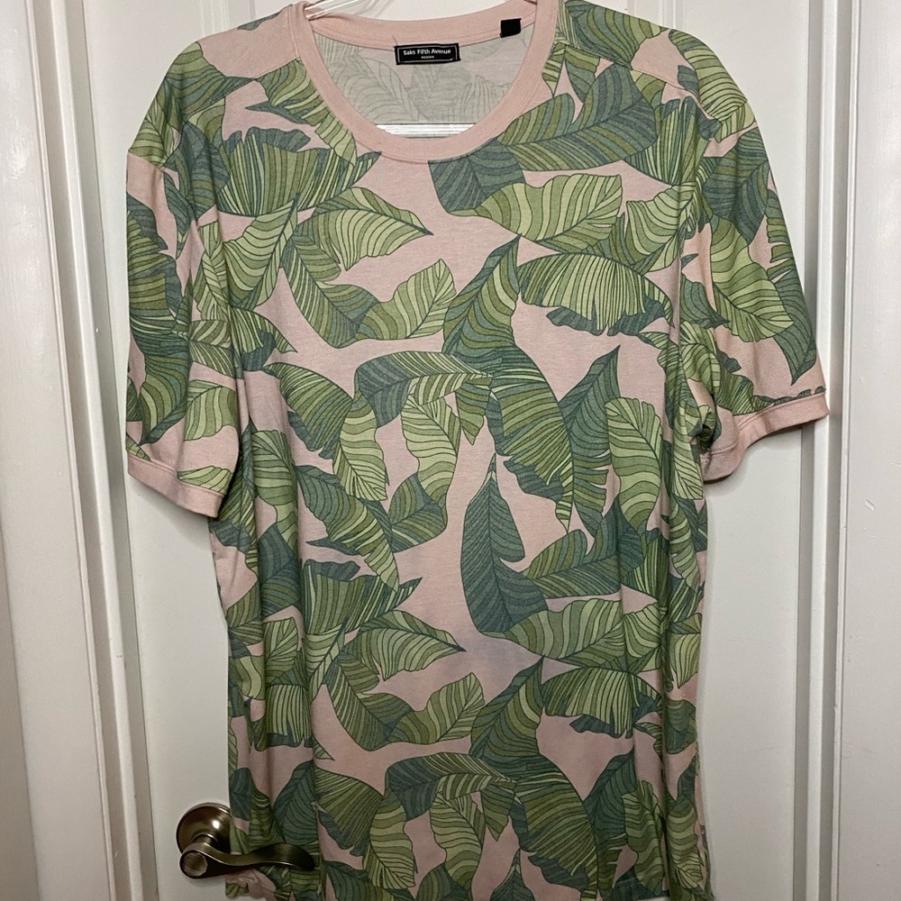 Saks Brand Mens frond Shirt